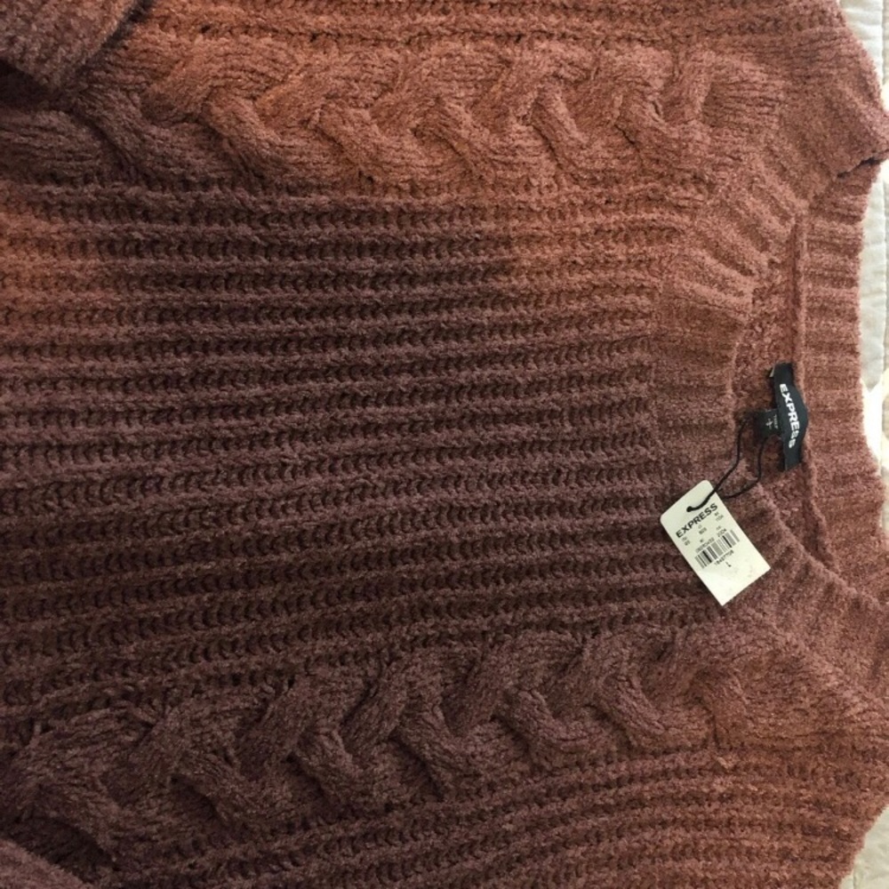 New express popcorn material sweater